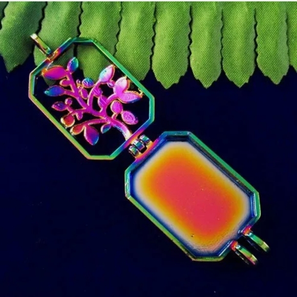 New Rainbow Hematite Tree Open Design Pendant. - Picture 4 of 5